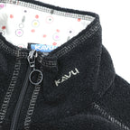 KAVU Black Full-Zip Fleece Jacket Size M L/S FZ Fleece Throwshirt