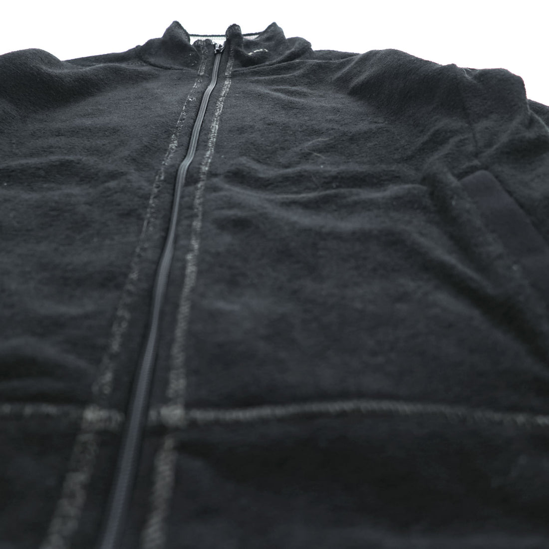 KAVU Black Full-Zip Fleece Jacket Size M L/S FZ Fleece Throwshirt