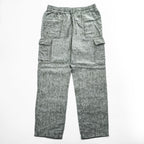 LANDS' END 100% Linen Drawstring Cargo Pants Khaki