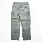 LANDS' END 100% Linen Drawstring Cargo Pants Khaki