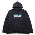 Patagonia P-6 Logo Uprisal Hoody 20s Black Pullover Hoodie XL