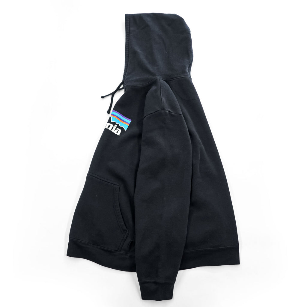 Patagonia P-6 Logo Uprisal Hoody 20s Black Pullover Hoodie XL