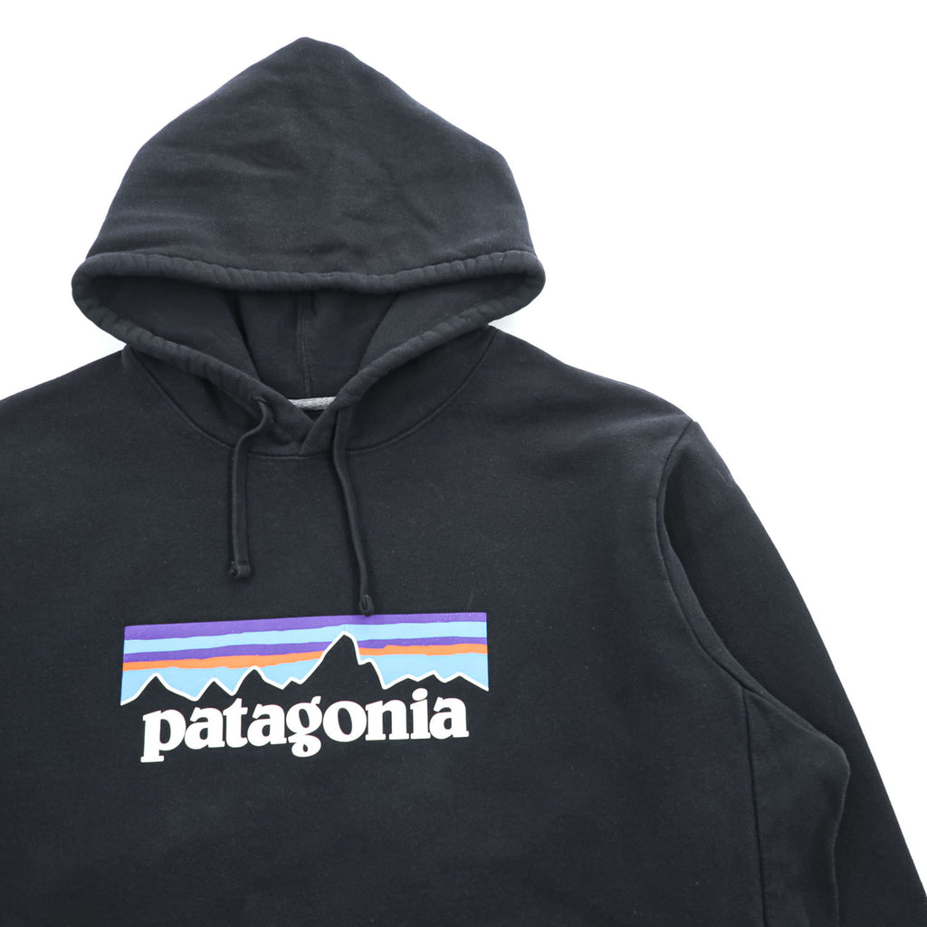 Patagonia P-6 Logo Uprisal Hoody 20s Black Pullover Hoodie XL