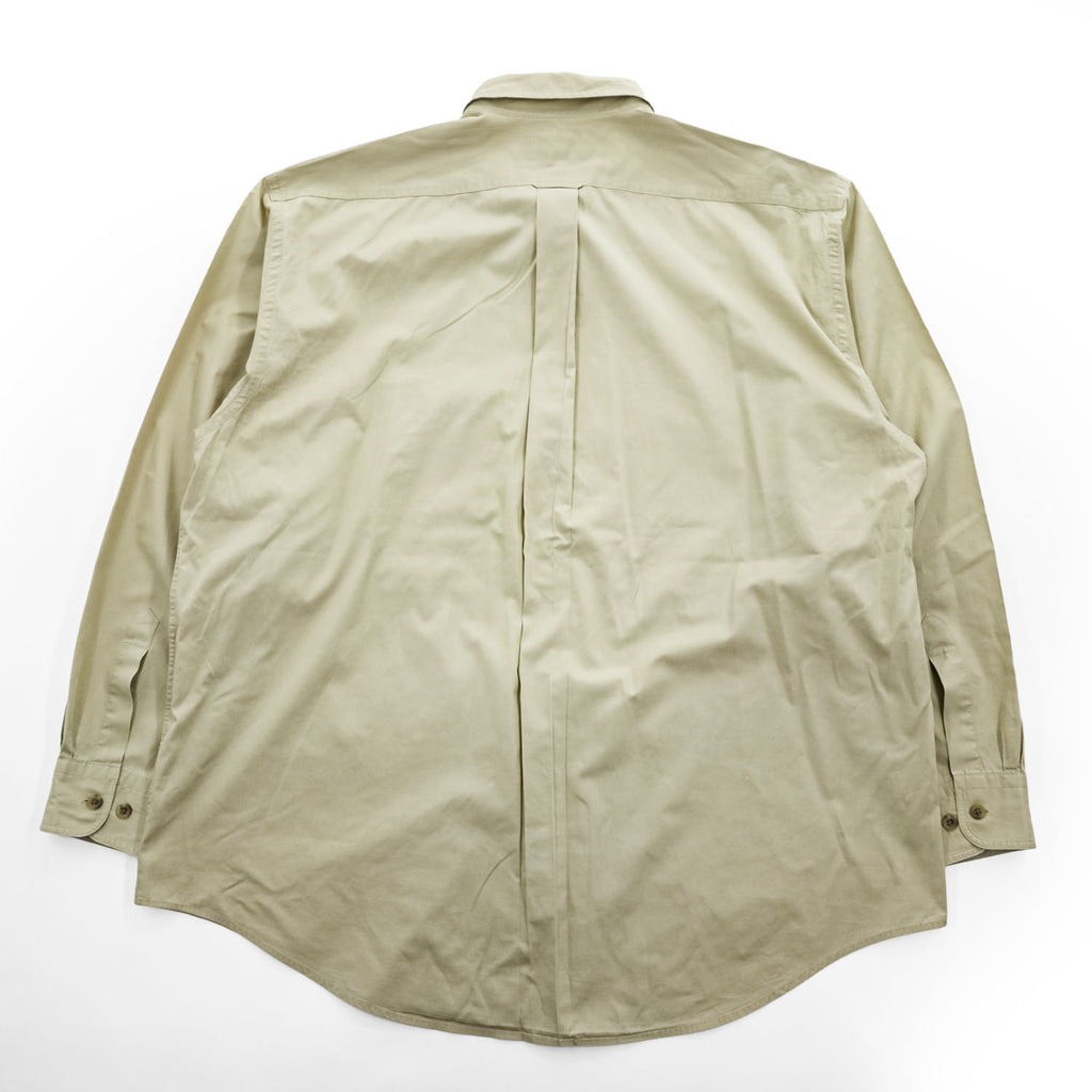 Vintage 90s Filson Safari Cloth Shirt XL Khaki Beige Cotton Hong Kong Field Hunting