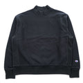 Champion Reverse Weave 20s Black Mock Neck Sweatshirt X-Large Made in Vietnam