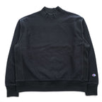 Champion Reverse Weave 20s Black Mock Neck Sweatshirt X-Large Made in Vietnam