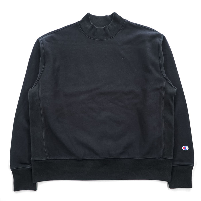 Champion リバースウィーブ REVERSE WEAVE モックネック スウェット トレーナー 3XL ブラック 裏起毛