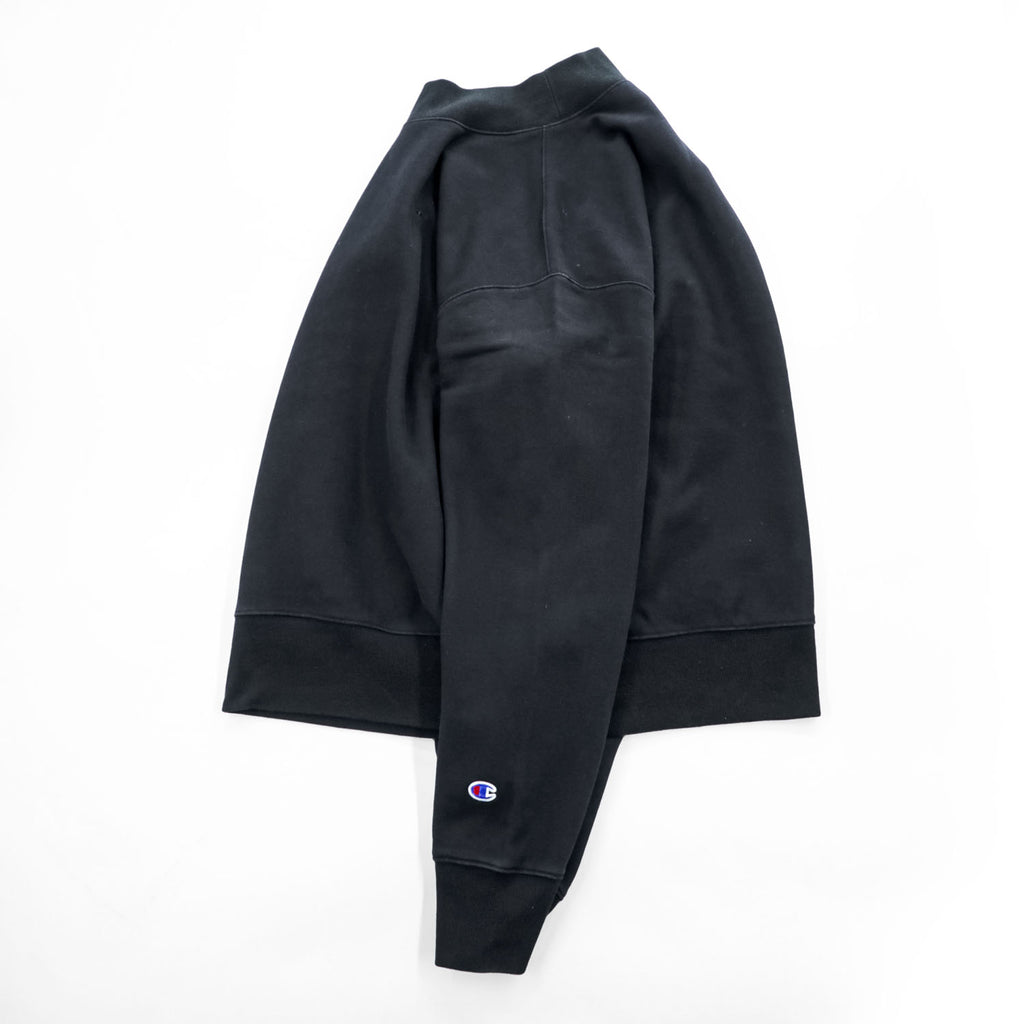 Champion Reverse Weave 20s Black Mock Neck Sweatshirt X-Large Made in Vietnam