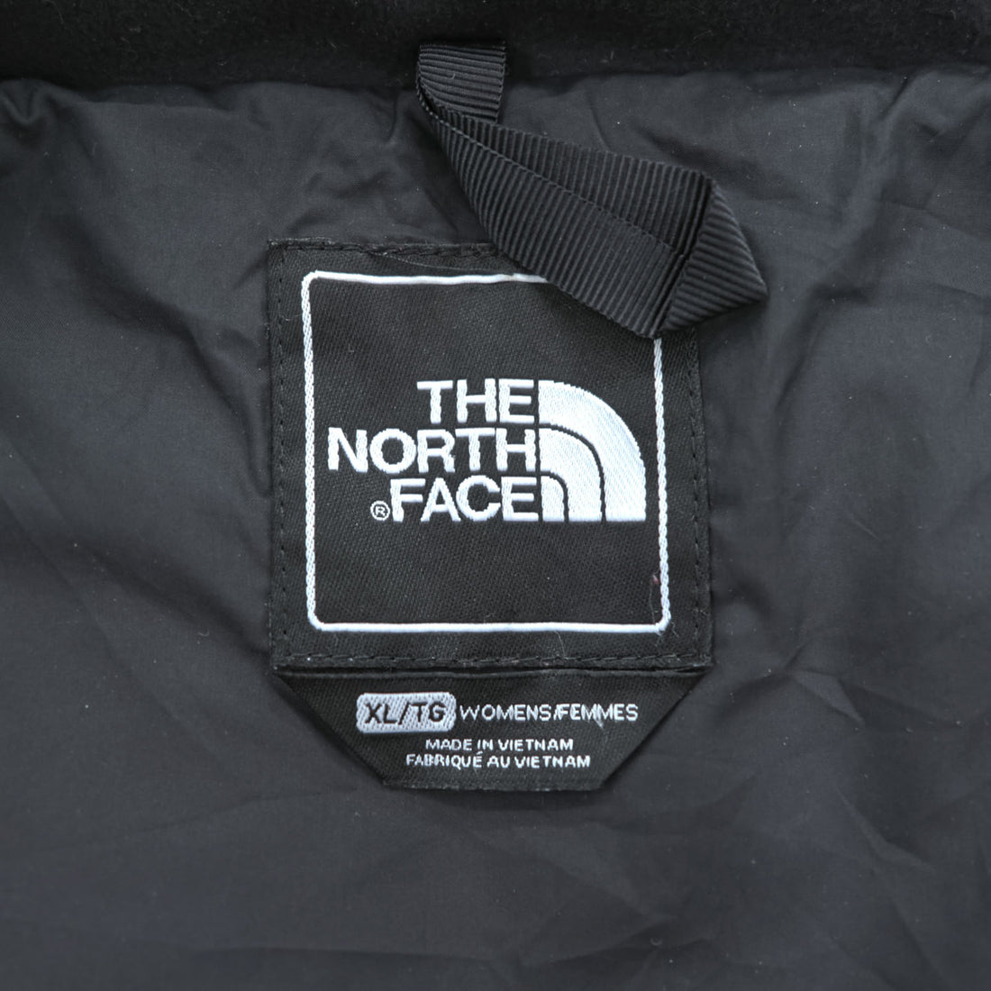The North Face Women's 550 Fill Down Vest Black Diamond Quilted Puffer XL