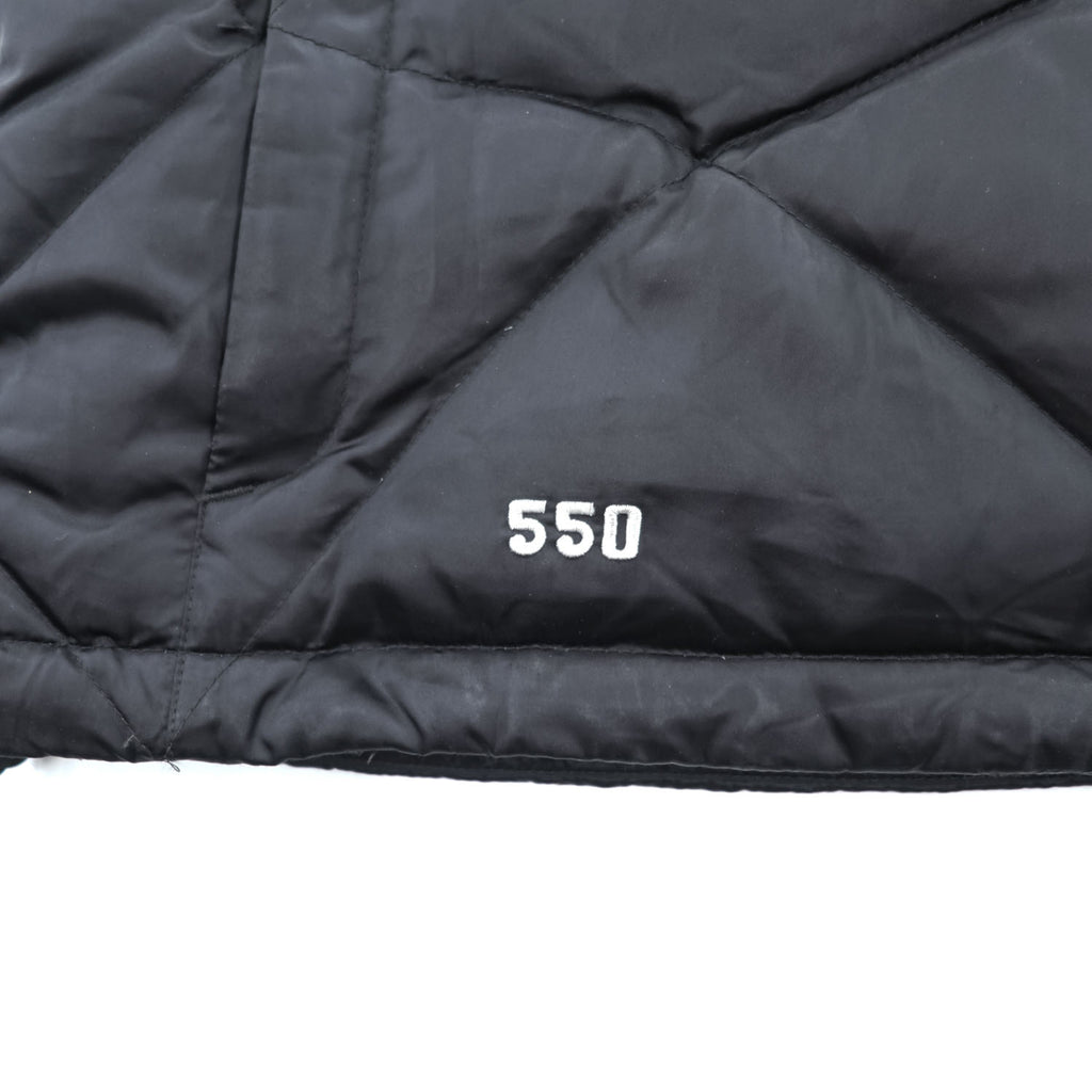 The North Face Women's 550 Fill Down Vest Black Diamond Quilted Puffer XL