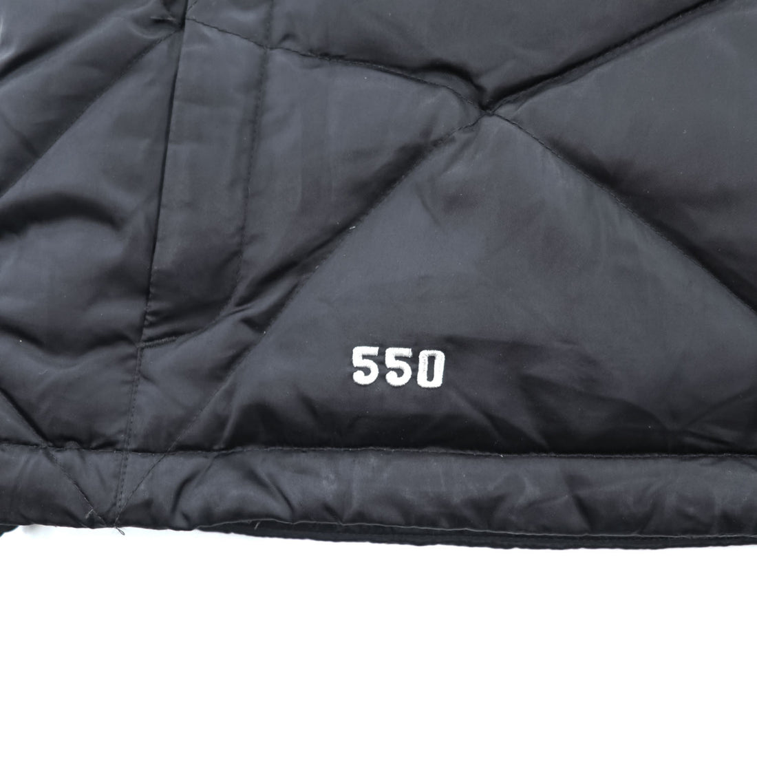 The North Face Women's 550 Fill Down Vest Black Diamond Quilted Puffer XL