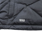 The North Face Women's 550 Fill Down Vest Black Diamond Quilted Puffer XL