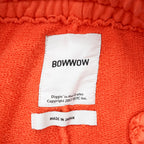 BOWWOW 日本製 ヴィンテージ加工 スウェットパンツ M フェード オレンジ ブリーチ加工 カットオフ