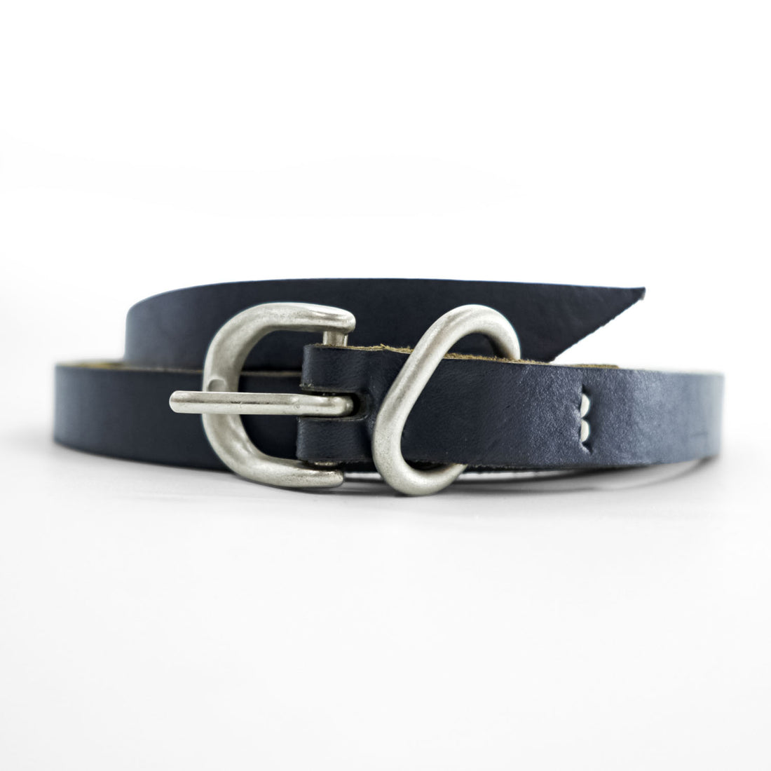 Hender Scheme テールベルト tail belt ナロー ロング レザー 本革 ブラック シルバーバックル