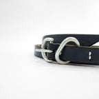 Hender Scheme テールベルト tail belt ナロー ロング レザー 本革 ブラック シルバーバックル