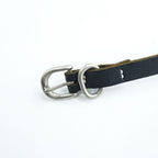 Hender Scheme テールベルト tail belt ナロー ロング レザー 本革 ブラック シルバーバックル