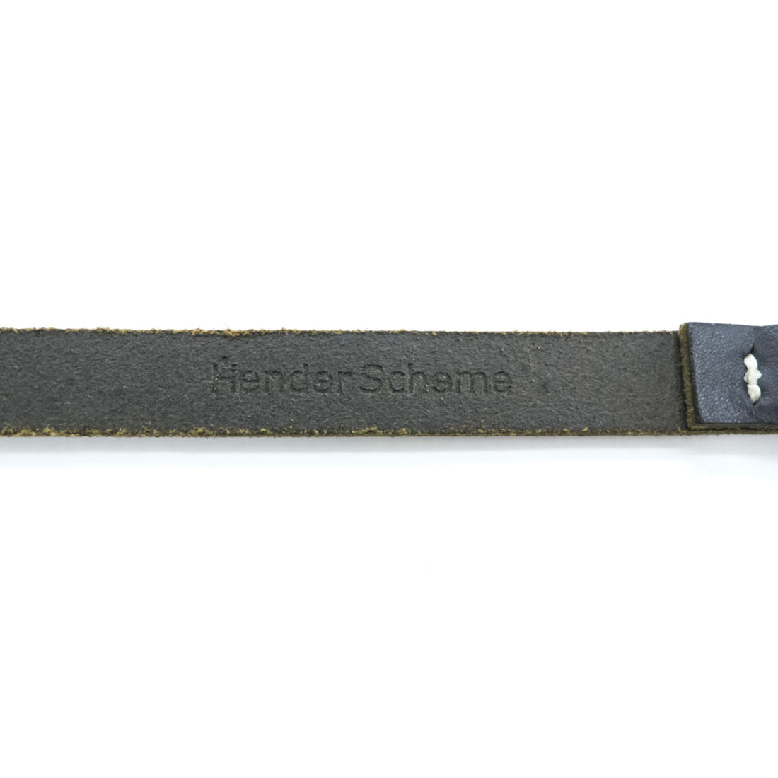 Hender Scheme テールベルト tail belt ナロー ロング レザー 本革 ブラック シルバーバックル