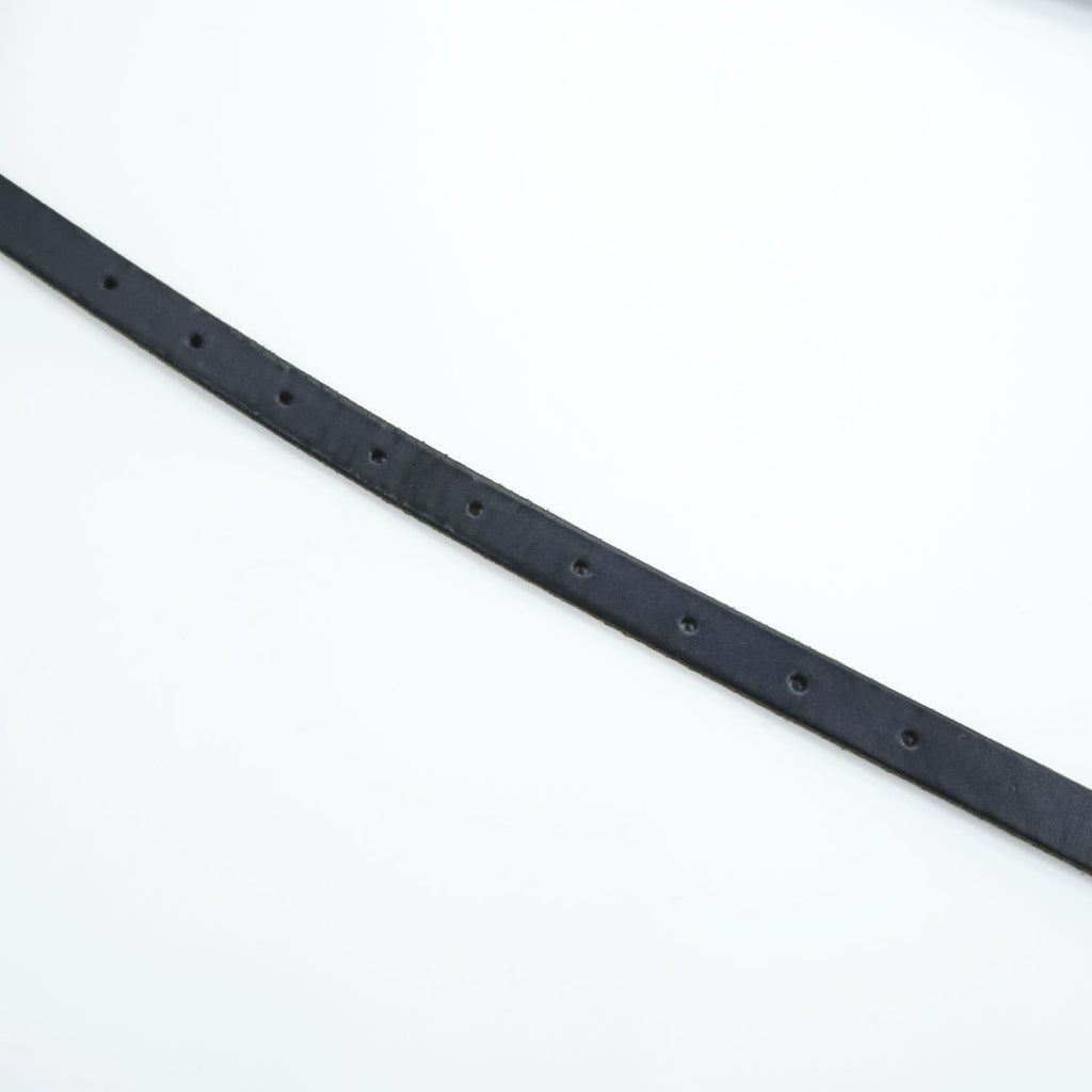 Hender Scheme テールベルト tail belt ナロー ロング レザー 本革 ブラック シルバーバックル