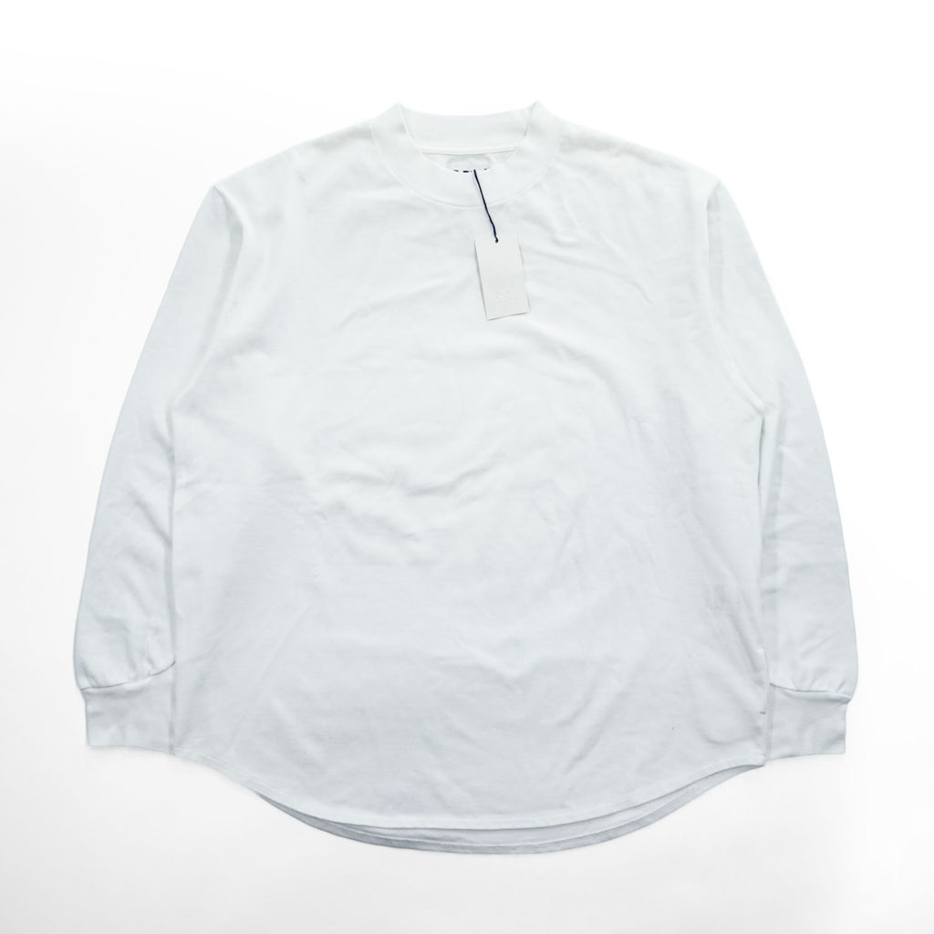 HELLY HANSEN 日本製 長袖 ロングスリーブ Tシャツ ロンT L ホワイト R.M.C SUVIN KANOKO CUT&SAW 鹿の子 HD31909 未使用品