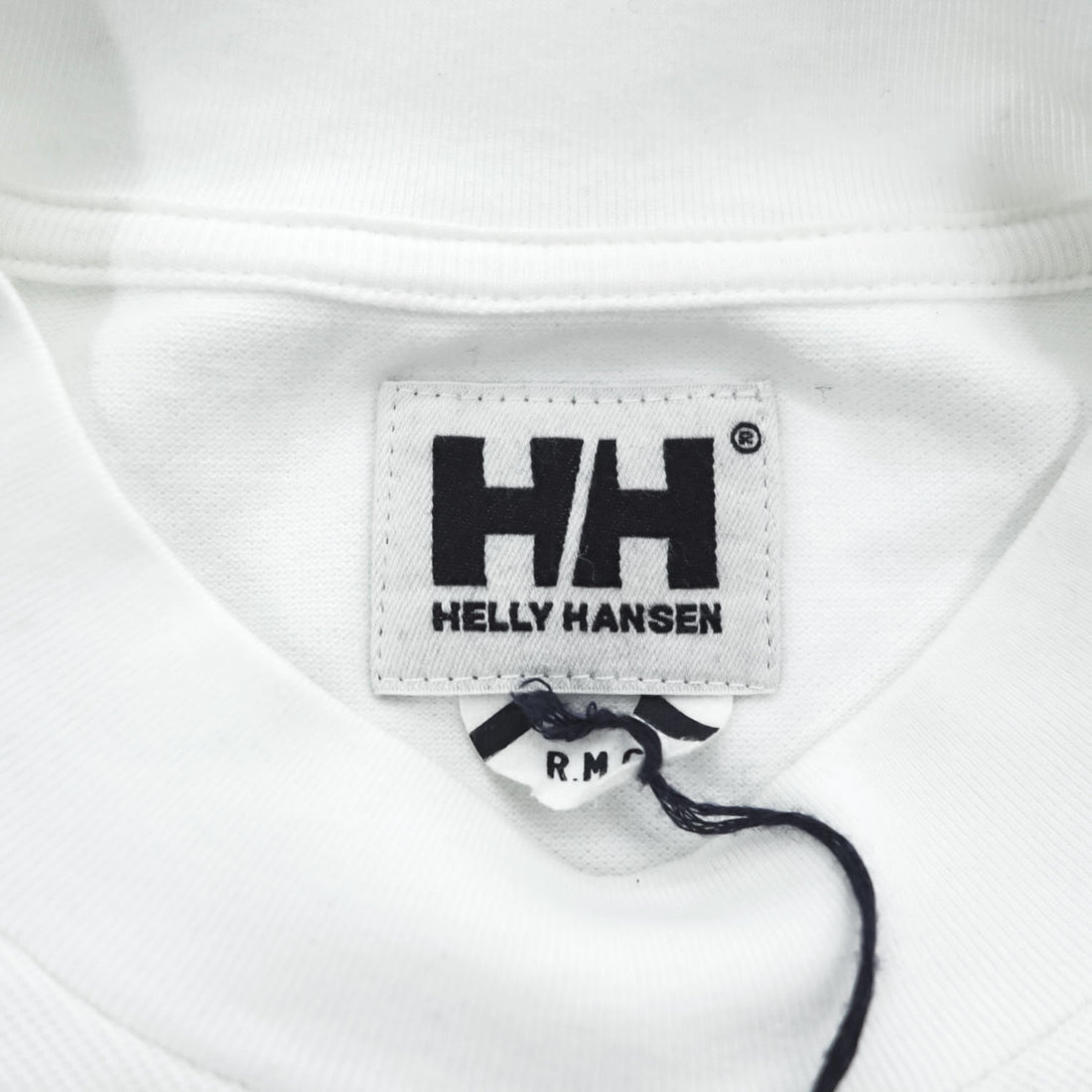 HELLY HANSEN 日本製 長袖 ロングスリーブ Tシャツ ロンT L ホワイト R.M.C SUVIN KANOKO CUT&SAW 鹿の子 HD31909 未使用品