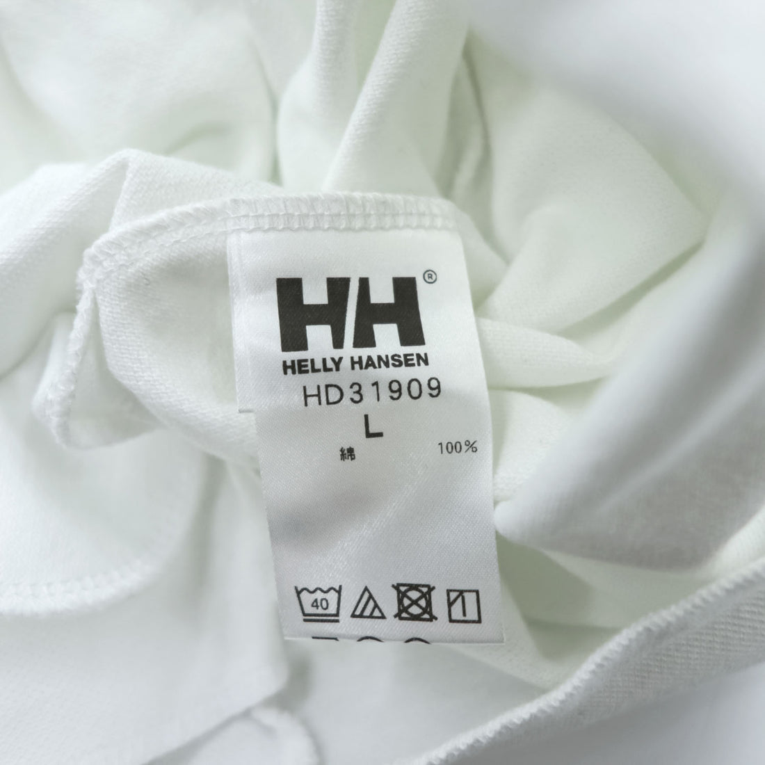 HELLY HANSEN 日本製 長袖 ロングスリーブ Tシャツ ロンT L ホワイト R.M.C SUVIN KANOKO CUT&SAW 鹿の子 HD31909 未使用品