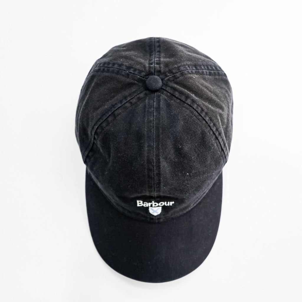 Barbour Black Cotton Embroidered Logo Baseball Cap One Size Cascade Sports Cap