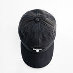Barbour Black Cotton Embroidered Logo Baseball Cap One Size Cascade Sports Cap