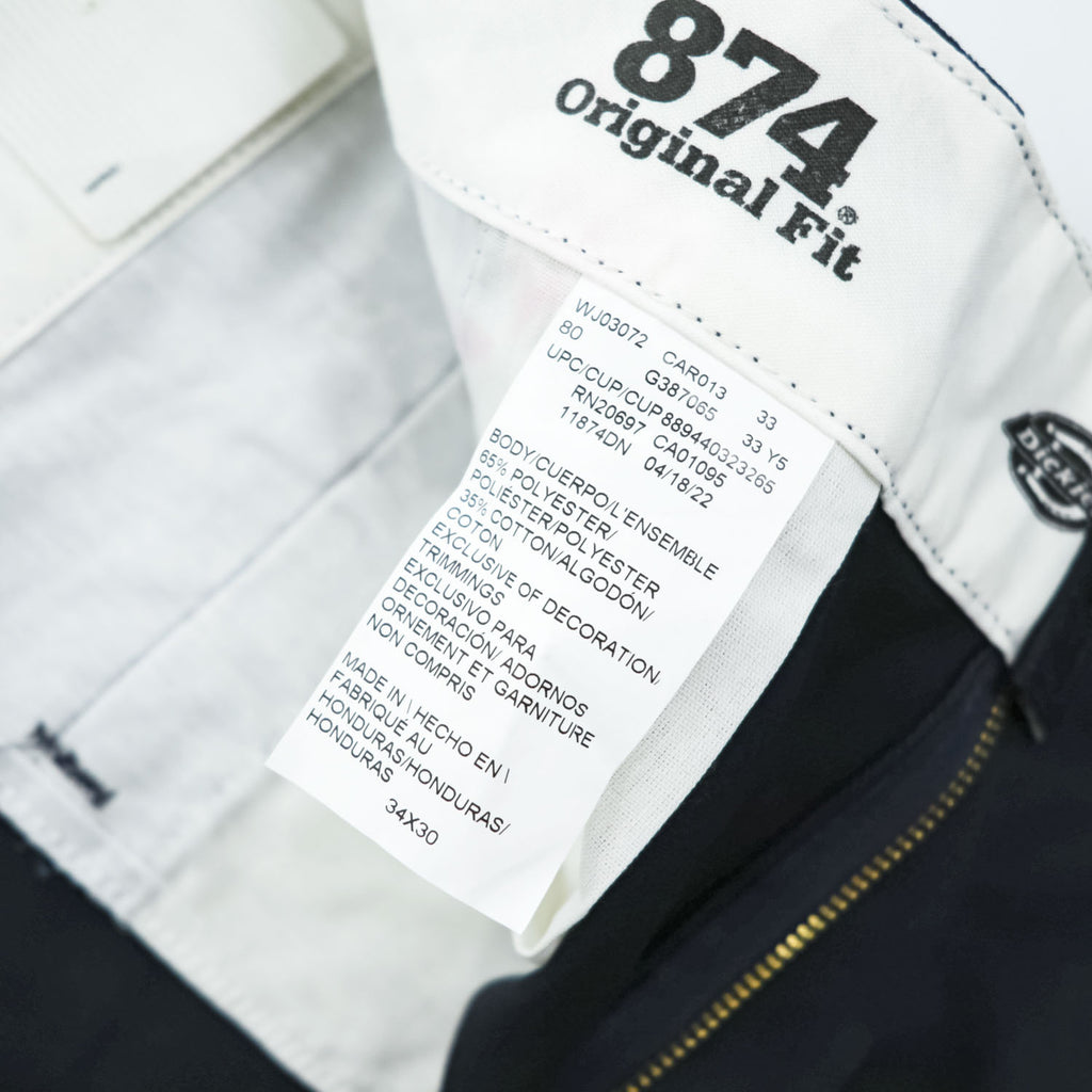 20s Dickies 874 Original Fit FLEX Navy Work Pants 34x30