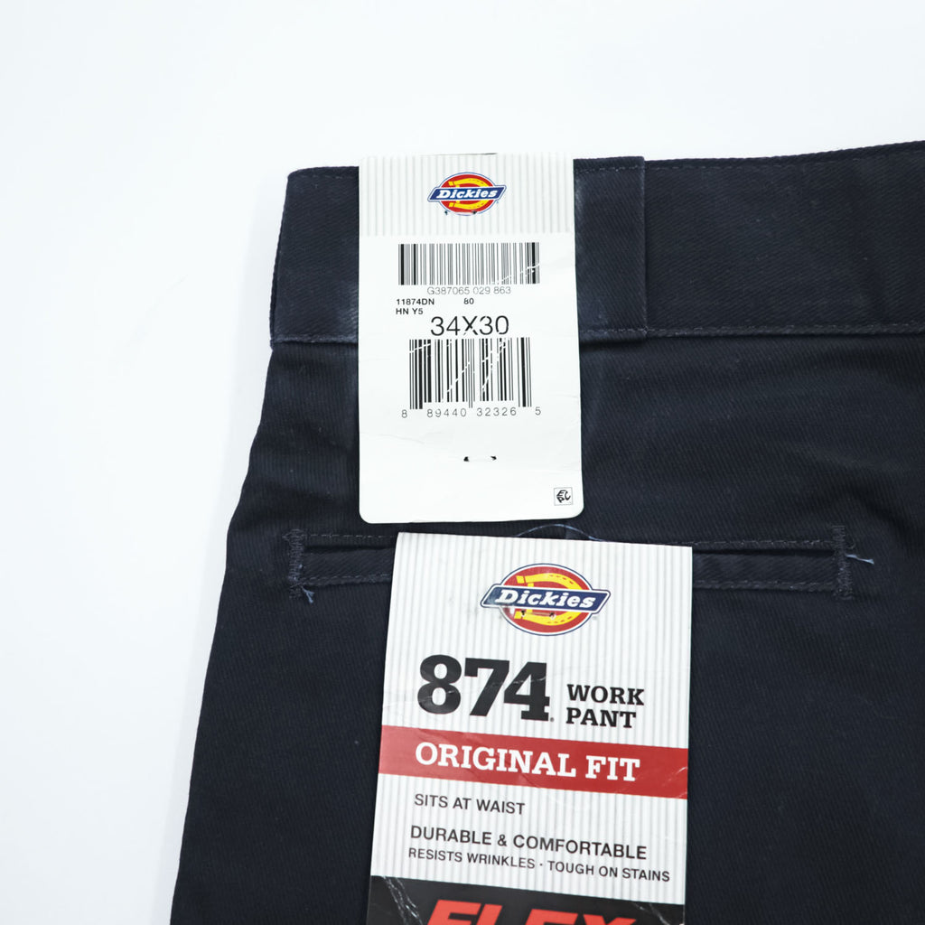20s Dickies 874 Original Fit FLEX Navy Work Pants 34x30