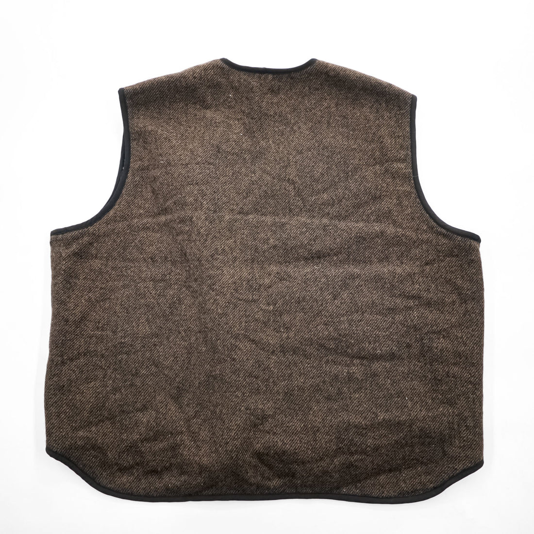 Woolrich ウール ボアフリース ライニングベスト XL ブラウン BUCKSKIN 412 ジップアップ