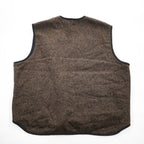 Woolrich ウール ボアフリース ライニングベスト XL ブラウン BUCKSKIN 412 ジップアップ