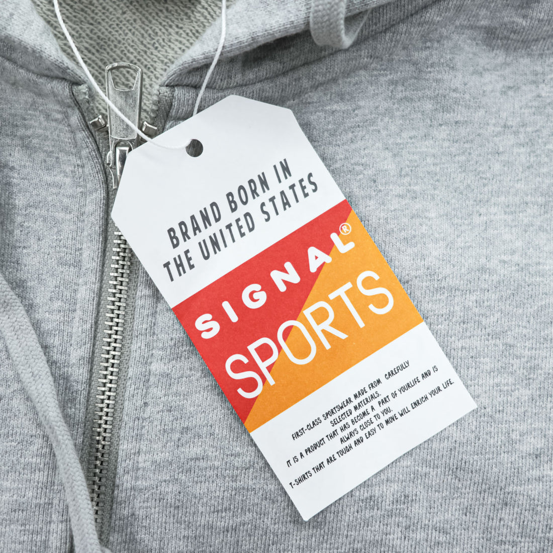 SIGNAL SPORTS ヘビーウェイト ジップパーカー XL グレー フロントポケット 未使用品