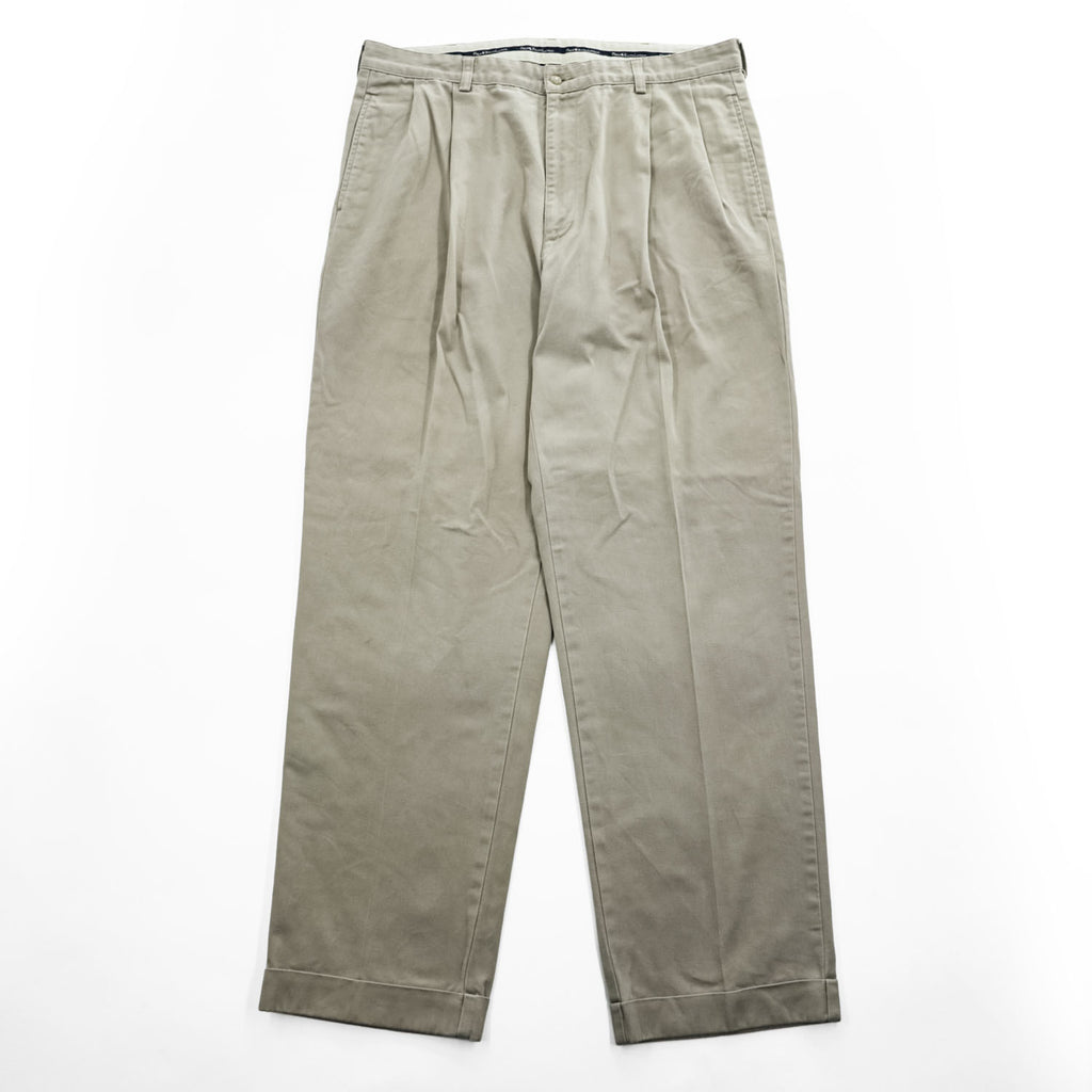 Polo Ralph Lauren 90年代 ヴィンテージ HAMMOND PANT ポロチノ 2タック ワイド パンツ XL プリーツ ダブルカフス