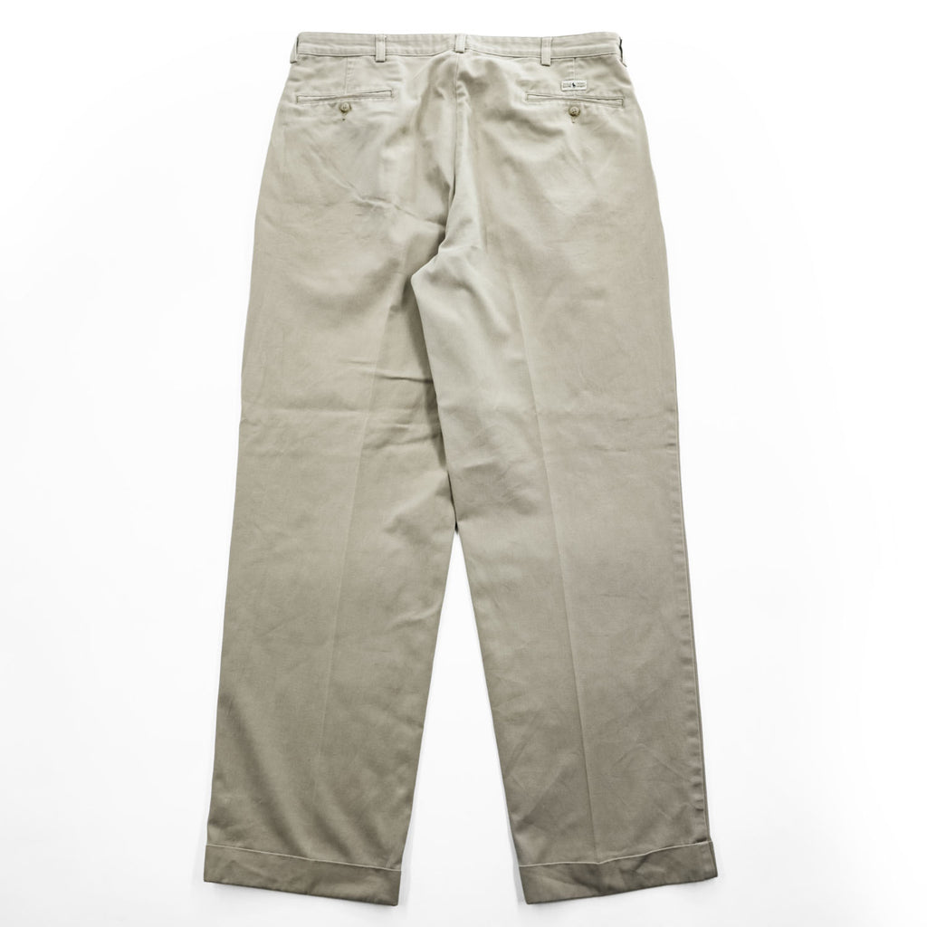 Polo Ralph Lauren 90年代 ヴィンテージ HAMMOND PANT ポロチノ 2タック ワイド パンツ XL プリーツ ダブルカフス