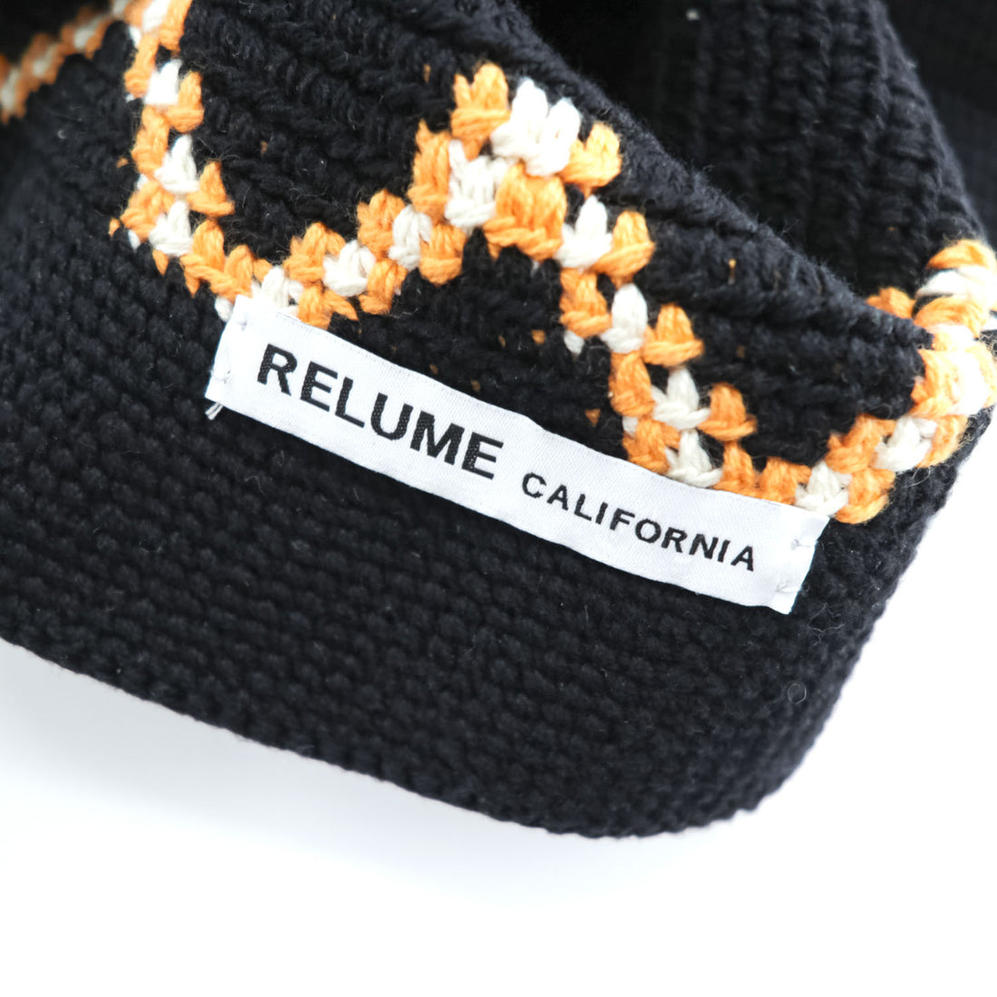 JOURNAL STANDARD relume CALIFORNIA クロシェ編み バケットハット クラッシャーハット ブラック 23-095-464-9000-2-0