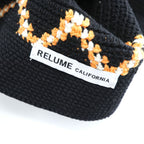 JOURNAL STANDARD relume CALIFORNIA クロシェ編み バケットハット クラッシャーハット ブラック 23-095-464-9000-2-0