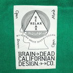 BRAIN DEAD オーバーサイズド クロップド セーター ニット M グリーン BIG BITE OVERSIZED CROPPED BOXY SWEATER O12002727D422