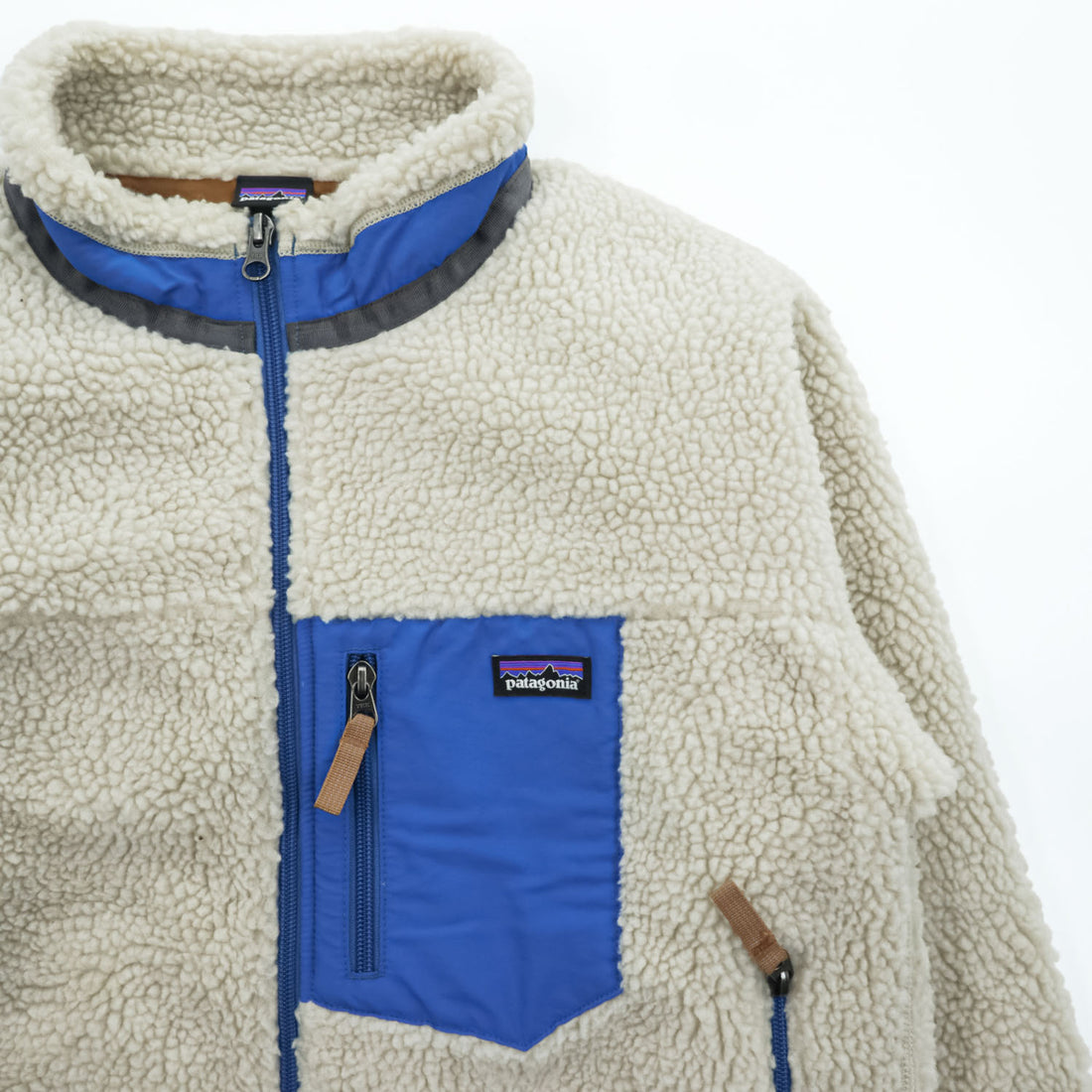 Patagonia Kids Retro-X Fleece Jacket Natural Blue XL 14 Women's S M 2019 65625