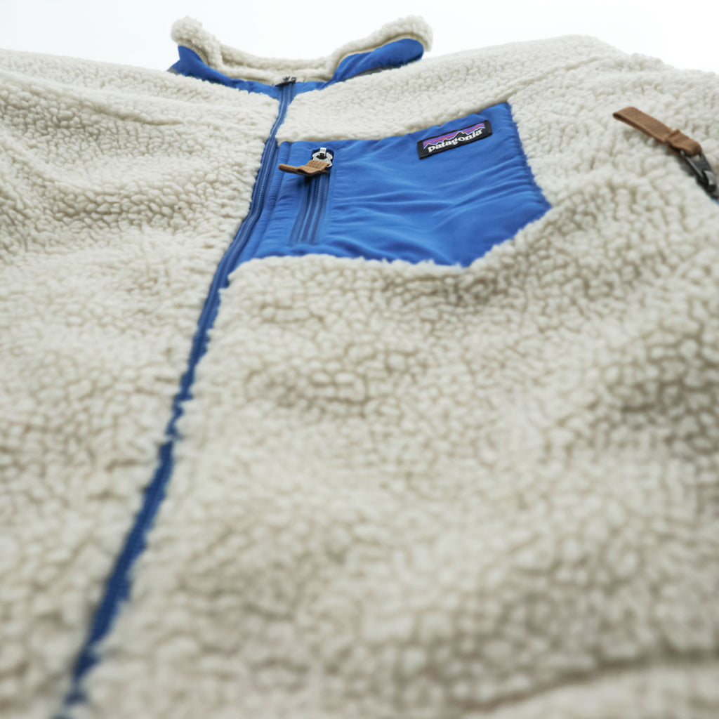 Patagonia Kids Retro-X Fleece Jacket Natural Blue XL 14 Women's S M 2019 65625