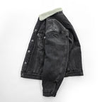 Levi's SILVER TAB シェルパトラッカージャケット デニムジャケット Gジャン S ブラック ボアフリース裏地 A3180-0001