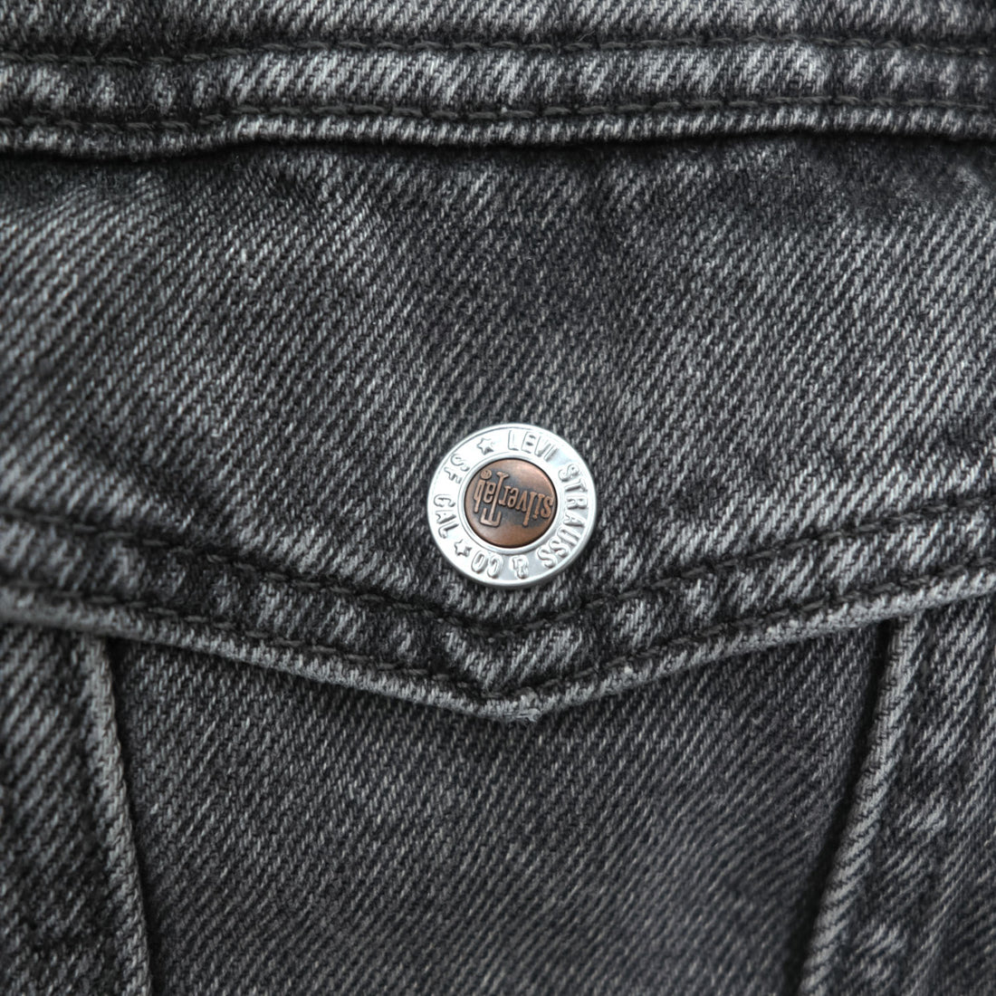 Levi's SILVER TAB シェルパトラッカージャケット デニムジャケット Gジャン S ブラック ボアフリース裏地 A3180-0001