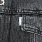Levi's SILVER TAB シェルパトラッカージャケット デニムジャケット Gジャン S ブラック ボアフリース裏地 A3180-0001