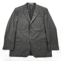 BURBERRY LONDON Made in USA Gray Plaid Wool 2-Button Blazer 44 REG