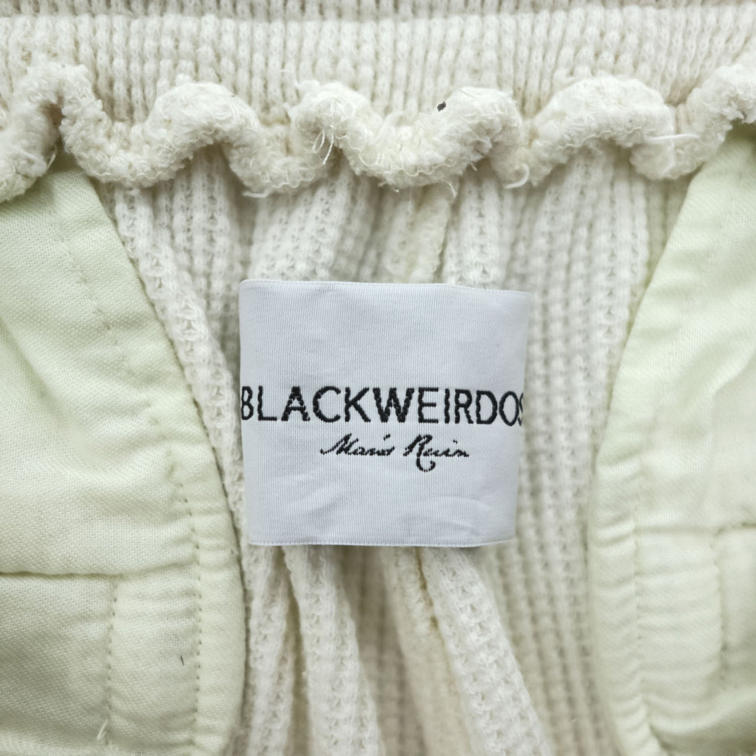 BlackWeirdos 日本製 サーマル イージーパンツ スウェットパンツ M ワッフル 24AW-SW06