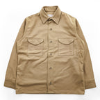 FILSON マッキーノ ウール シャツジャケット 長袖シャツ XL ベージュ キャメル 100%ヴァージンウール ダブル フラップ 胸ポケット