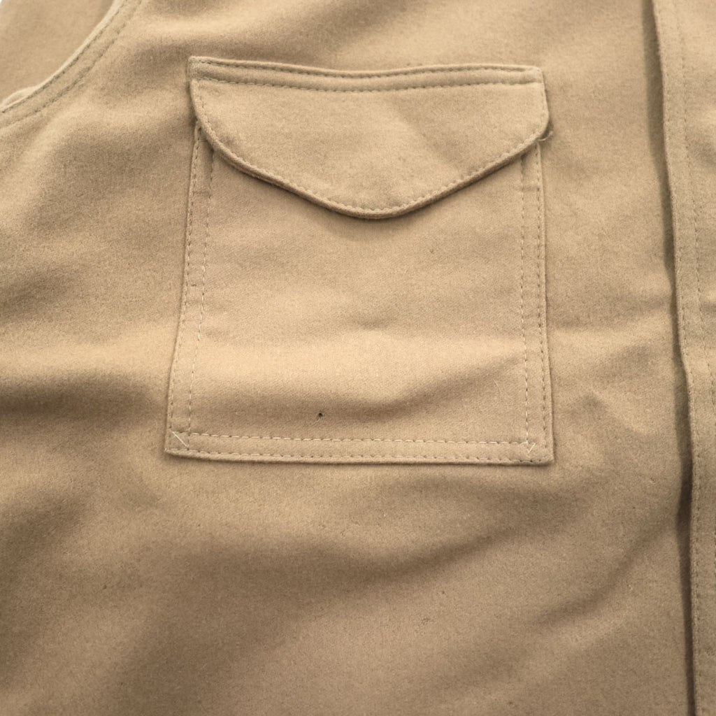 FILSON マッキーノ ウール シャツジャケット 長袖シャツ XL ベージュ キャメル 100%ヴァージンウール ダブル フラップ 胸ポケット