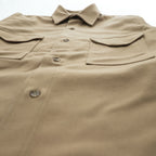 FILSON マッキーノ ウール シャツジャケット 長袖シャツ XL ベージュ キャメル 100%ヴァージンウール ダブル フラップ 胸ポケット