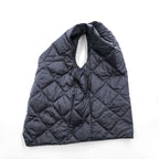 TAION City Line Men's Quilted Down Gilet Vest Black Size M V Neck Snap Button