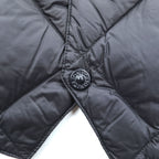 TAION City Line Men's Quilted Down Gilet Vest Black Size M V Neck Snap Button