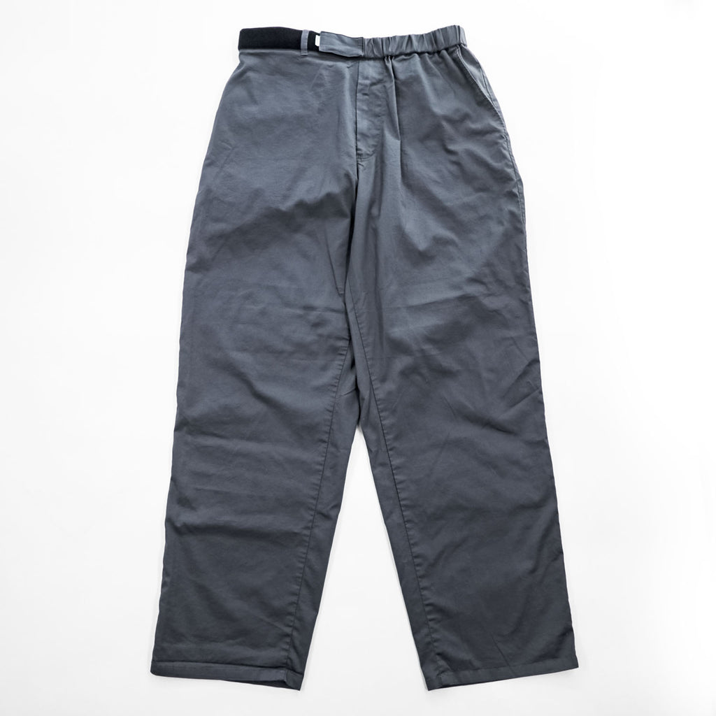 Graphpaper 日本製 ソロテックス ツイル ワイドテーパード シェフパンツ イージーパンツ S グレー ワイド Solotex Twill Wide Tapered Chef Pants GM243-40326B